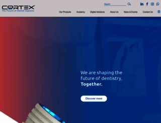 cortex-dental.com screenshot