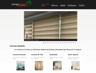 cortinas-medellin.com screenshot