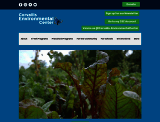 corvallisenvironmentalcenter.org screenshot
