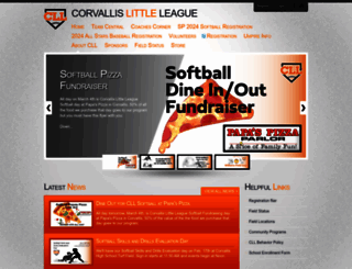 corvallislittleleague.com screenshot