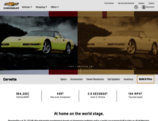 corvette.com screenshot