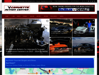 corvetteactioncenter.com screenshot