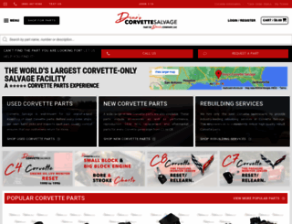 corvettesalvage.com screenshot