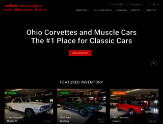 corvettesandmusclecars.com screenshot