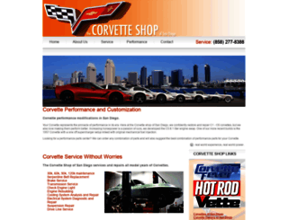 corvetteshopsandiego.com screenshot