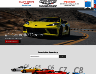 corvettewarehouse.com screenshot