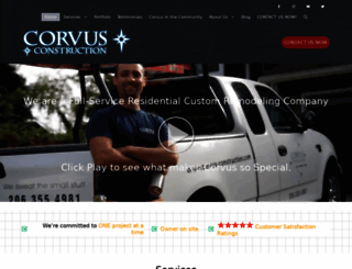 corvus-construction.com screenshot