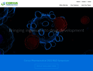 corvuspharma.com screenshot
