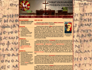 cos-lutheran.org screenshot