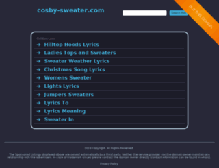 cosby-sweater.com screenshot