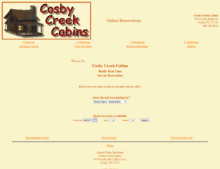 cosbycreekcabins.net screenshot