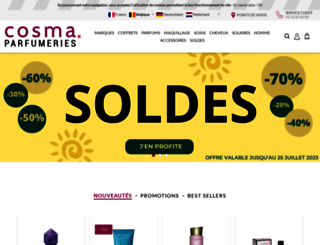 cosma-parfumeries.com screenshot