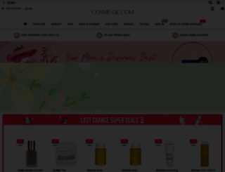 cosme-de.com screenshot