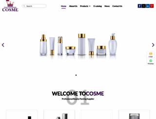 cosme-packagings.com screenshot