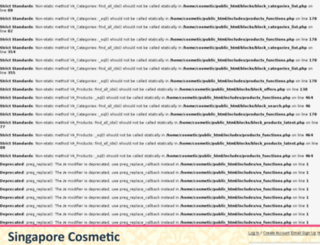 cosmetic-singapore.com screenshot