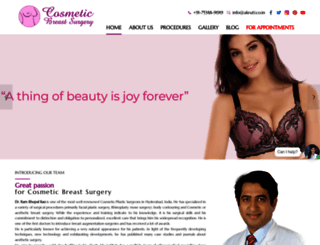 cosmeticbreastsurgery.in screenshot