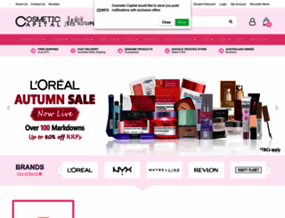 cosmeticcapital.com screenshot