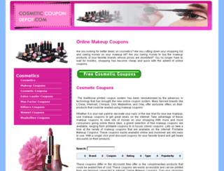 cosmeticcoupondepot.com screenshot