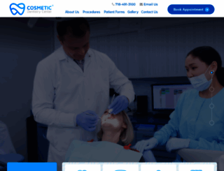 cosmeticdentistrycenter.com screenshot