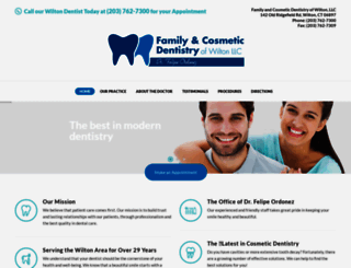 cosmeticdentistrywilton.com screenshot