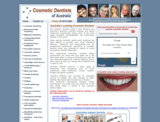 cosmeticdentistsofaustralia.com screenshot