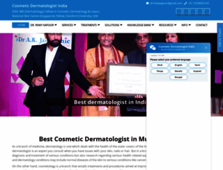cosmeticdermatologistindia.com screenshot