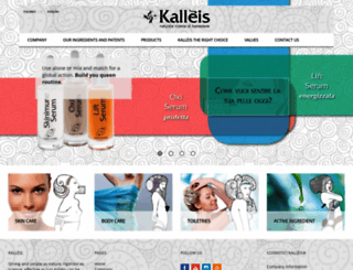 cosmetici.kalleis.com screenshot