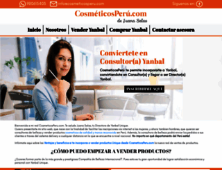 cosmeticosperu.com screenshot