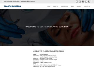 cosmeticplasticsurgeondelhi.com screenshot