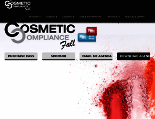 cosmeticscompliance.com screenshot