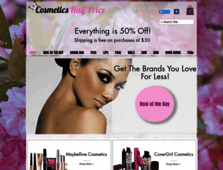 cosmeticshalfprice.com screenshot