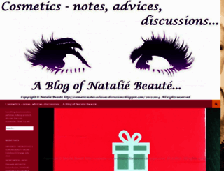cosmeticsnotesadvicesdiscussions.wordpress.com screenshot