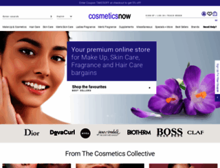 cosmeticsnow.com screenshot