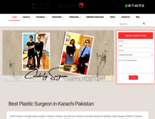 cosmeticsurgeon.com.pk screenshot
