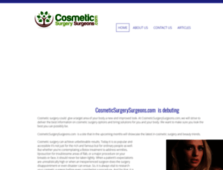 cosmeticsurgerysurgeons.com screenshot