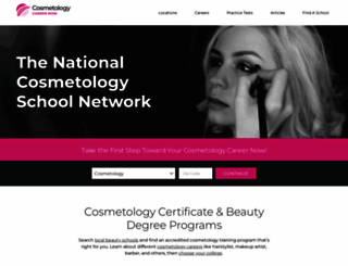 cosmetologycareernow.com screenshot