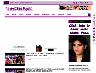 cosmetopiadigest.com screenshot