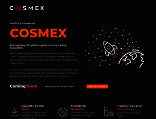 cosmex.com screenshot