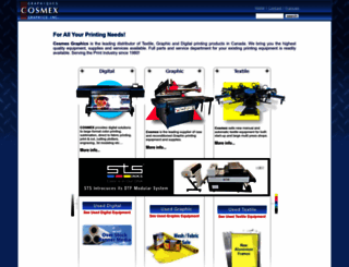 cosmexgraphics.com screenshot