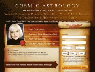 cosmic-astrology.com screenshot