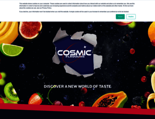 cosmicflavours.com screenshot