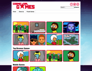 cosmicgirlgames.com screenshot