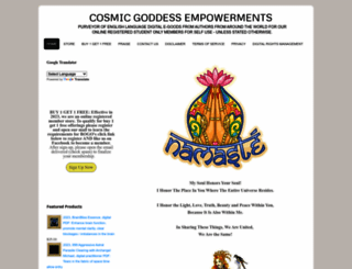 cosmicgoddessempowerments.com screenshot
