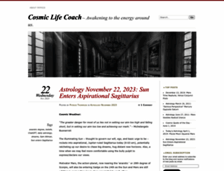 cosmiclifecoach.wordpress.com screenshot