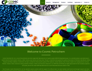 cosmicpetrochem.com screenshot