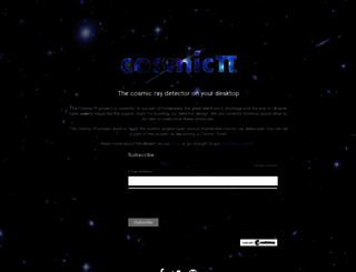 cosmicpi.org screenshot