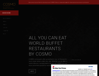 cosmo-restaurants.co.uk screenshot