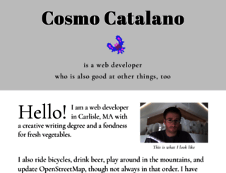 cosmocatalano.com screenshot