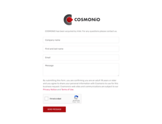 cosmonio.com screenshot