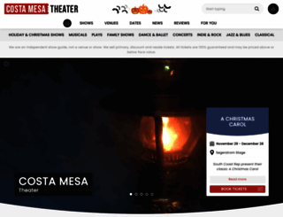 costamesatheater.com screenshot